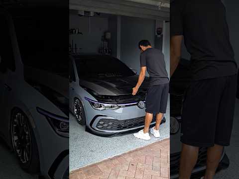 Mk8 GTI Seibon Carbon Hood Install #mk8 #golfmk8 #cartok #mk8gti #mk8r #carbonfiber #golfturbo