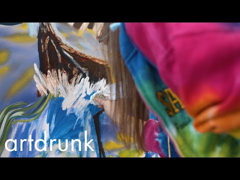 Shara Hughes Gets Lost in Paint | In The Studio | ArtDrunk