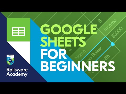 Part of a video titled Google Sheets Tutorial for Beginners - YouTube