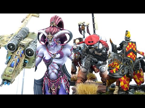 Bunte Ritter, Samurai Space Marines und ein unanständiger Dämon - Monatsmaler Dezember 2021