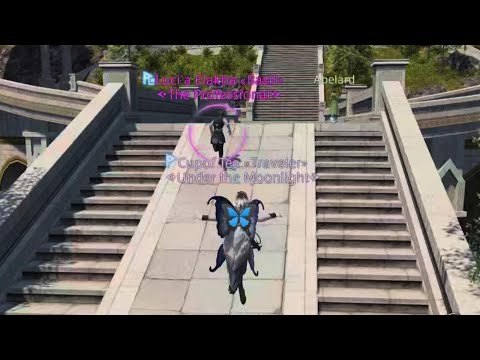 The way the Statice's wings flutter! 🥹🩵🦋 I adore them. (FINAL FANTASY XIV Online)