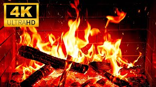 🔥 Immersive Fireplace 4K Ambience | Warm Fire Glow & Natural Crackling Fire Sounds for Cozy Night