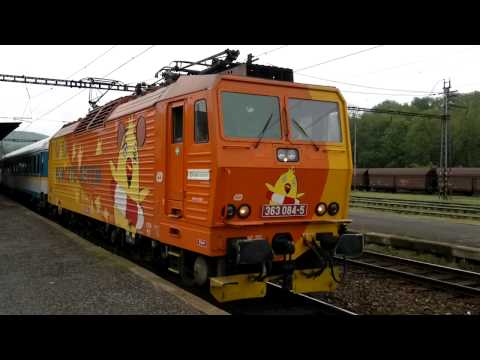 Eso 363.084-5 ČD / Ex 356 Albert Einstein / Beroun, rozjezd