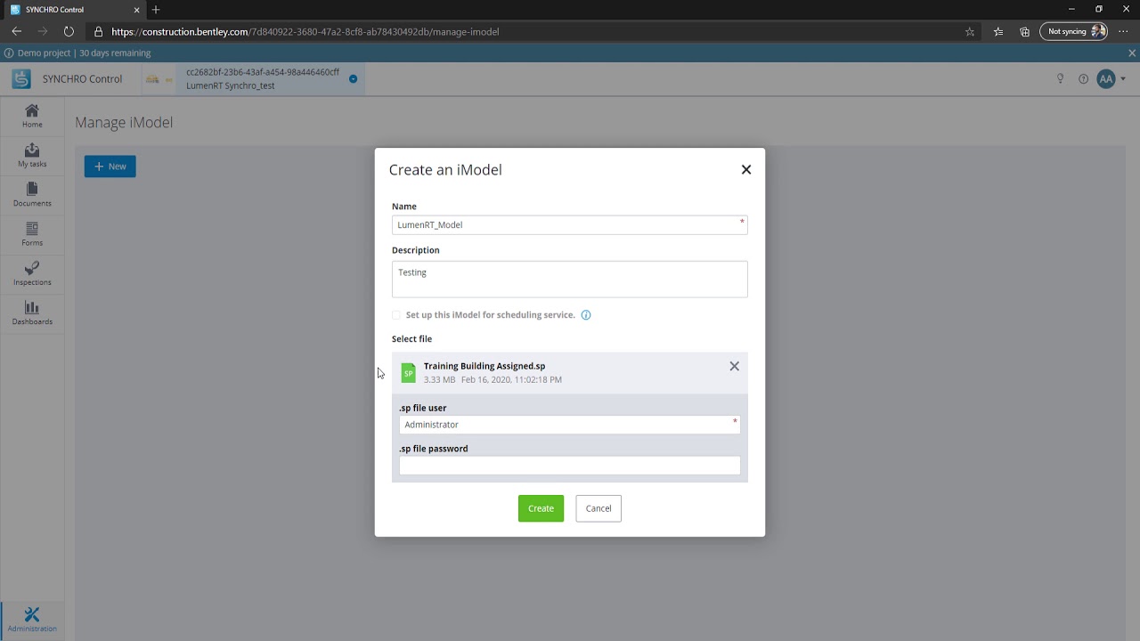 SYNCHRO & LumenRT Integration