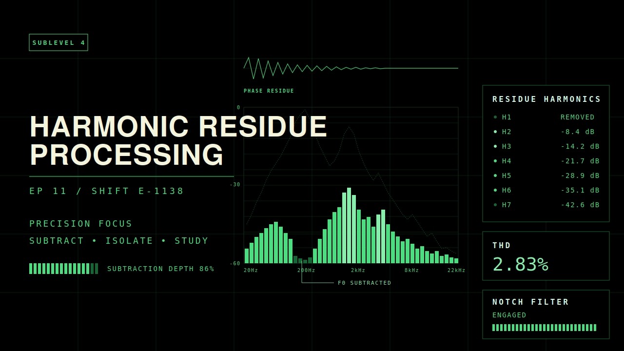 Harmonic Residue Processing — Shift E-1138