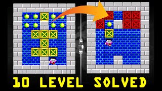 Sokoban level 10  solved !!!!! || Kids Gamer || Sokoban