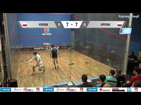 Mikołaj Korsak - Karol Krysiak - Betard Drużynowe Mistrzostwa Polski 2023 - półfinał (squash)