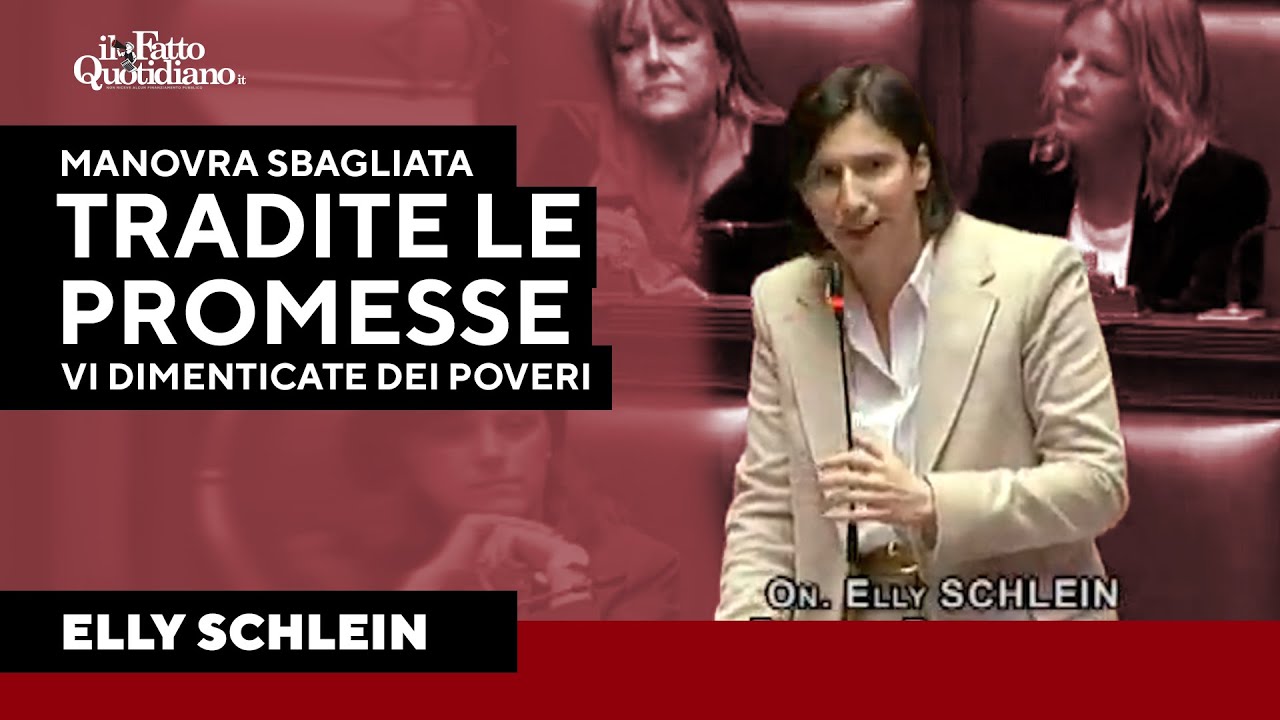 Schlein: "Manovra di promesse tradite, non vi crede più nessuno. Vi batteremo alle urne"