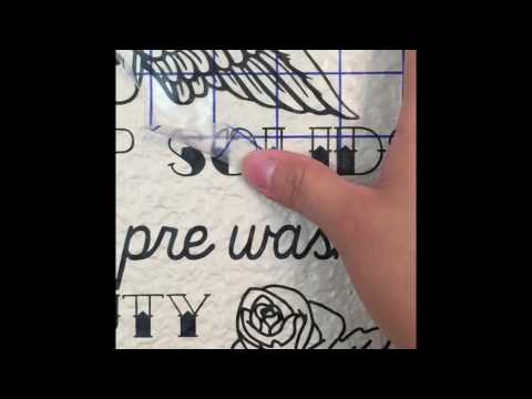 Applying A Removable Decal To A Textured Wall