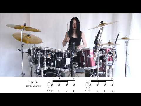 SINGLE RATAMACUE RUDIMENT WITH NATATION | TECHNICAL MUSICIAN @klarisache