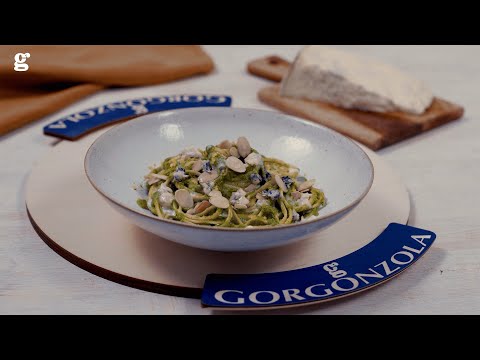 Linguine con salsa al Gorgonzola Dop e crema di broccoli