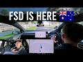 I Let My Tesla Drive Itself in Australia for the First Time!