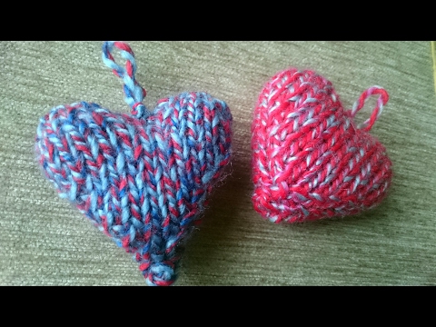 knitting heart | DIY heart shape | حياكه قلب