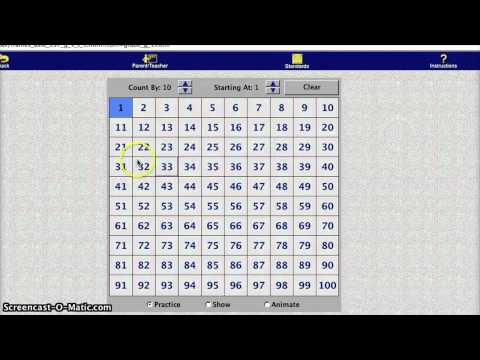Digital Manipulative Hundreds Chart