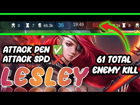 2% Win Chance Lesley Jungle? Epic Comeback 61 total kills Revamp Lesley True Damage |  No Tank