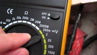 Antifreeze coolant checking with digital multimeter