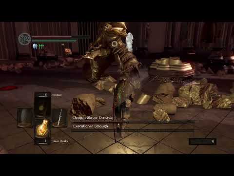 DARK SOULS: Fast Kill Ornstein & Smough Boss with Katana Weapon