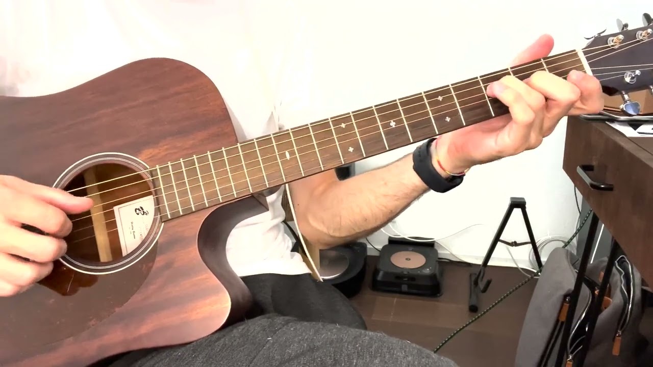 Roberto Barlocci playing a MelodyChords arrangement of Mmm Mmm Mmm Mmm on solo guitar