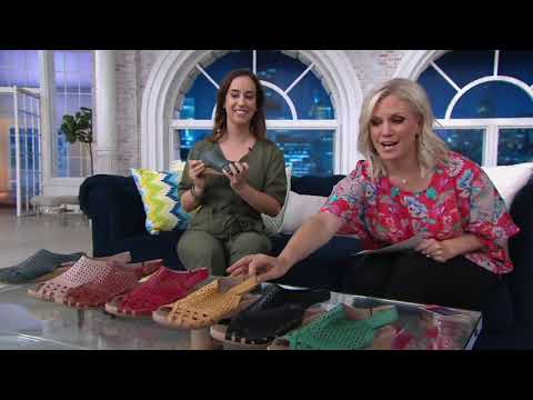 Earth Leather Perforated Wedge Sandals- Pisa Galli on QVC