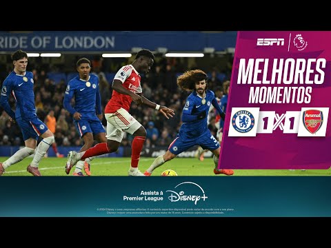 Gols e lances de Chelsea x Arsenal