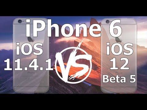Speed Test : iPhone 6 - iOS 12 Beta 5 vs iOS 11.4.1 (iOS 12 Public Beta 4 Build 16A5339e)