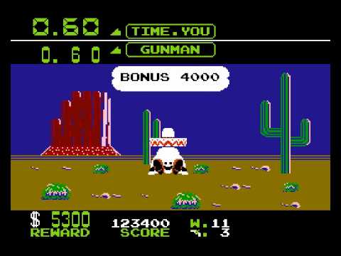 Wild Gunman Walkthrough/Gameplay NES HD 1080p