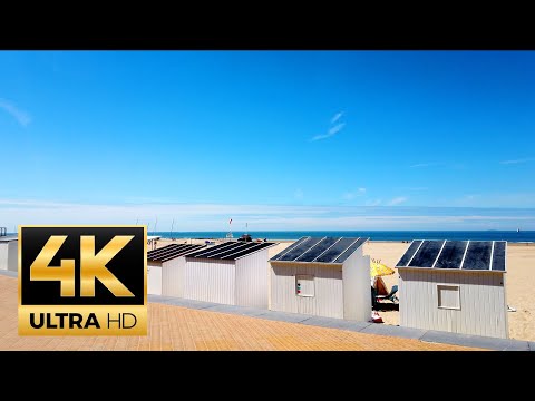 Oostende - Mariakerke, Belgium 🇧🇪 beach Promenade walk - 4K 60FPS