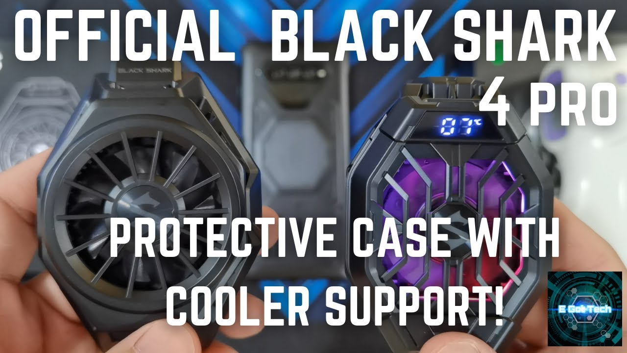 Black Shark 4 and 4 Pro Official Protective Case Review, WITH COOLER Support!
