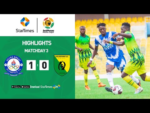 Accra Great Olympics 1 : 0 Bibiani Goldstars | Highlights | betPawa Premier League