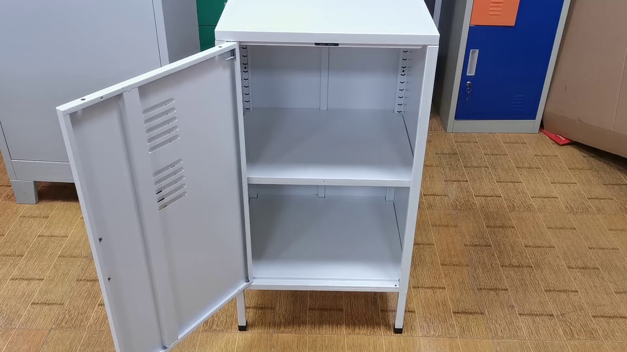 Home storage steel locker with stand feet