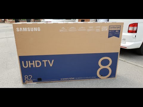 2018 82" Samsung UE82NU8000 Quick Look and unbox/wallmount