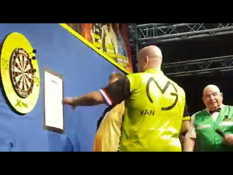 Gevelsburg 09/03/19 courtesy of Sandy Wolf. 10 darter by MVG finishing on the bull