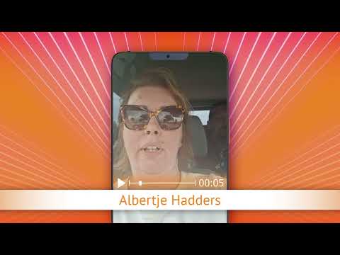 TV Oranje app videoboodschap - Albertje Hadders