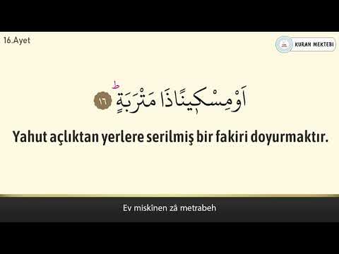 Beled suresi anlamı dinle Fatih Çollak (Beled suresi arapça yazılışı okunuşu ve meali)