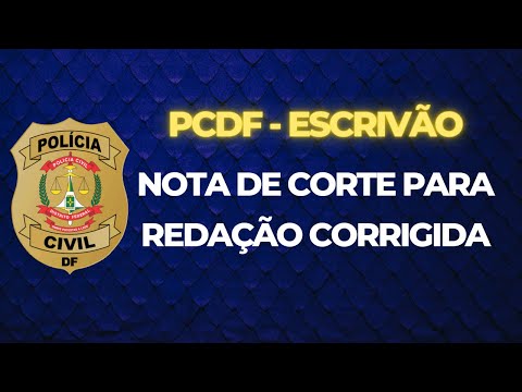Nota de Corte Escrivão PCDF