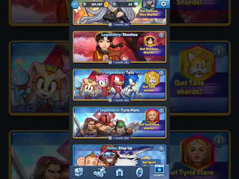 Sega Heroes Legendary Tails Event 3 Blue Star Tails Unlocked
