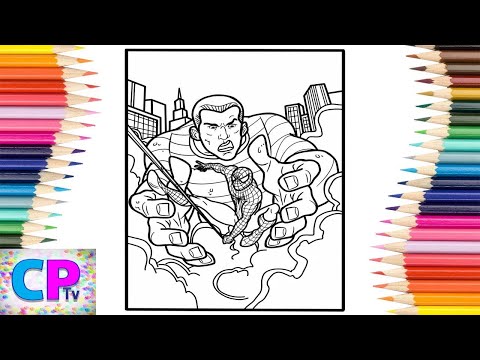 Spiderman vs Sandman Coloring Pages/Cartoon - On & On (ft. Daniel Levi) [NCS Release]