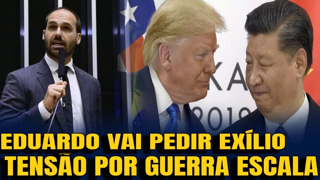#3 Eduardo Bolsonaro republica enquete sobre se ele deve se exilar nos EUA   TENSÃO ENTRE CHINA E EU