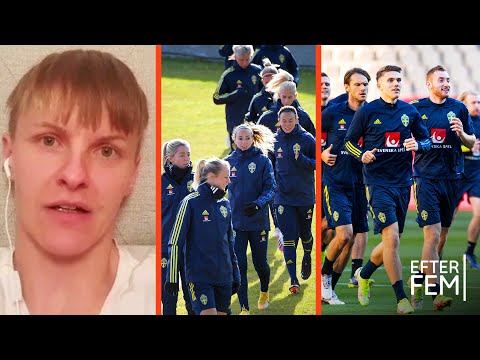 Beskedet: Fotbollsdamerna får samma ersättning som herrarna: “Vi är vä… | Efter fem | TV4 & TV4 Play