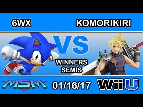 MSM 81 - Circa | 6WX (Sonic) Vs. 2GG | komorikiri (Cloud) Winners Semis - Smash Wii U