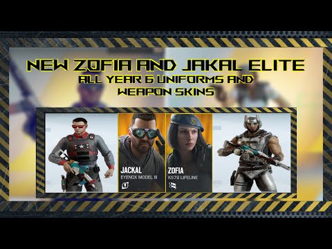 New Zofia and Jackal Elite and All Year 6 *Leaked* Uniforms, Weapon Skins and Charms | R6 Leaks