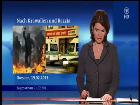 Demos, Blockaden, Krawalle - Dresden 19.02.2011 (Tagesschau 21.02.11)
