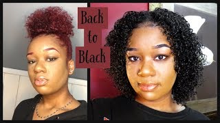 Dying My Red Hair Black | Briana Reneé