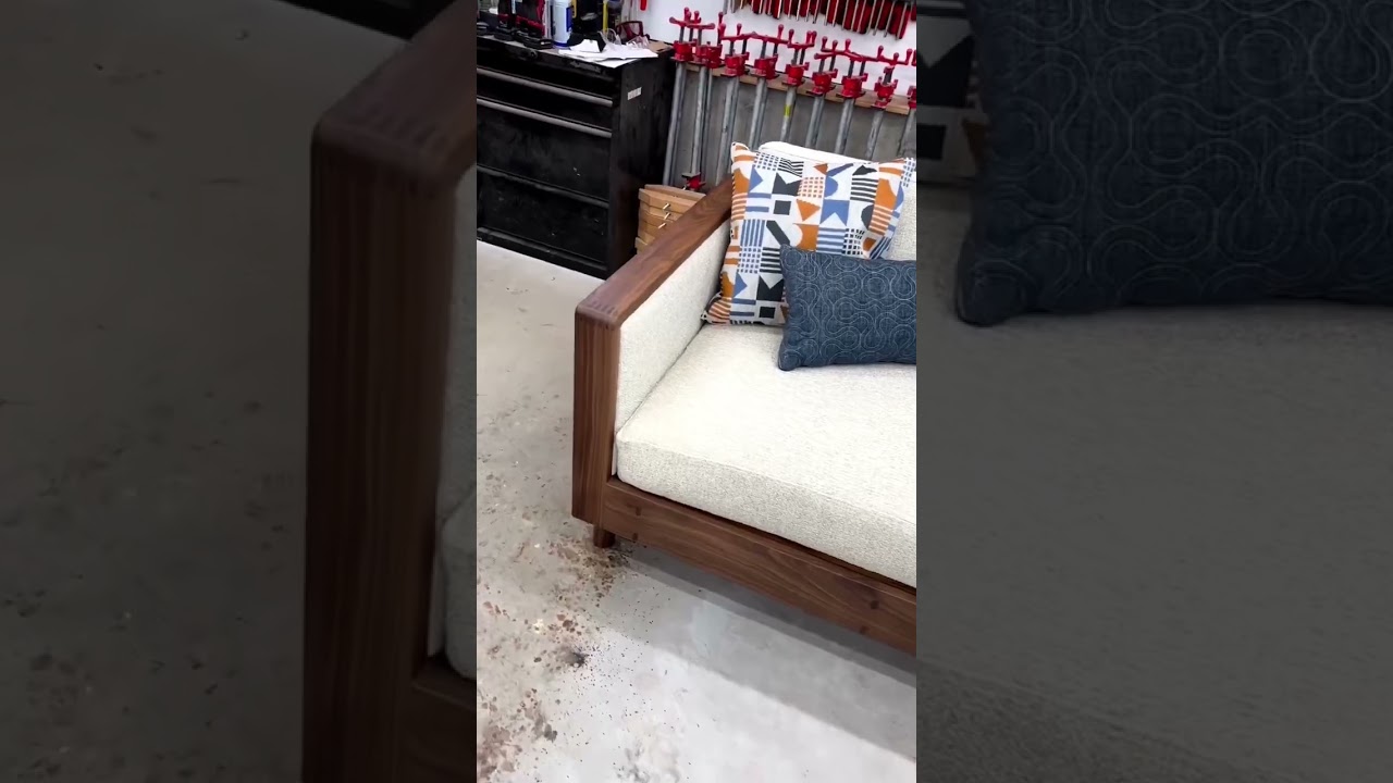 Teak wood sofa #shortvideo #youtubeshorts #interiordesign #shorts