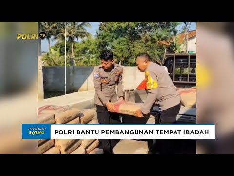POLRESTA BOGOR KOTA BERI BANTUAN SEMEN UNTUK PEMBANGUNAN MASJID