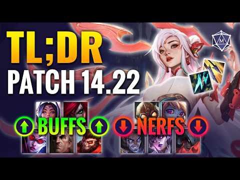 TL;DR Patch 14.22 Preview | ALL Buffs, Nerfs & Changes! League of Legends