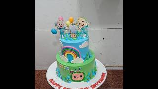 🎂 Cocomelon Theme Cake Making | Cute & Easy Cake Design! 🍉🎶 #CocomelonCake​