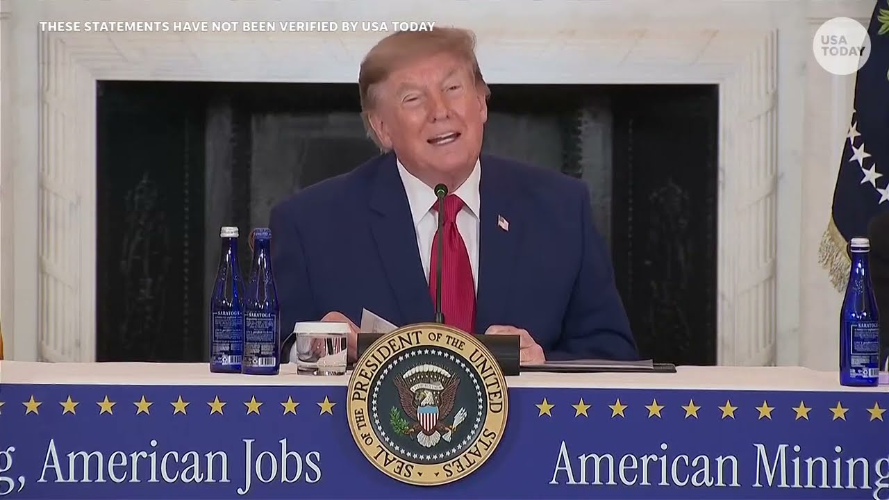Watch Donald Trump take a jab at Hillary Clinton during a mining grant announcement