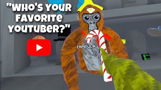 Interviewing People On Who Their Favorite Gorilla Tag Youtuber Is... (Gorilla Tag VR)