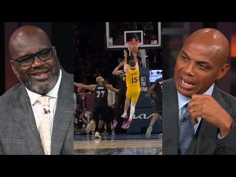 Shaq and Chuck laugh at Rudy Gobert after Austin Reaves game winner vs Timberwolves 😂